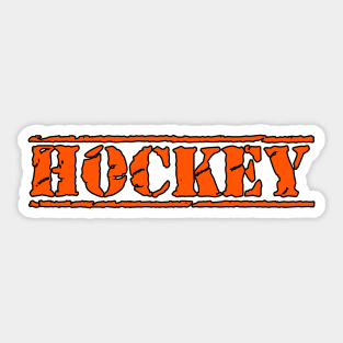 HOCKEY BOLD ENFORCER TEXT Sticker